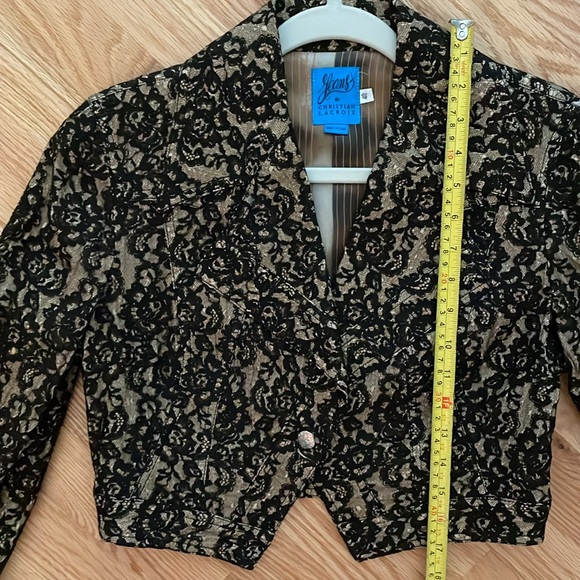 Vintage Christian Lacroix Short Lace Blazer Jacket Size 40 EU 6 US - Picture 11 of 12